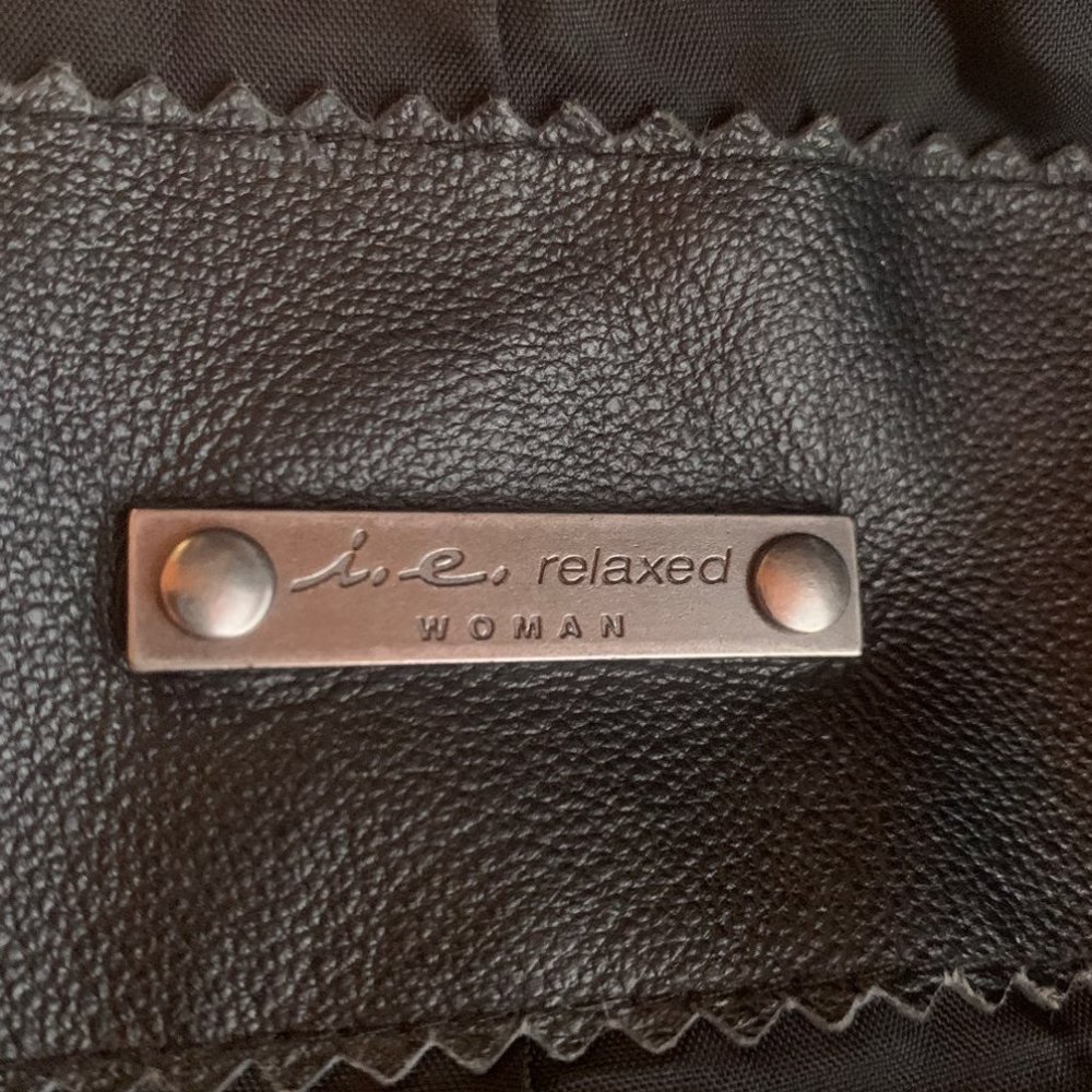 Plus Women's Leather Blazer / Jacket - Picture 2 of 5